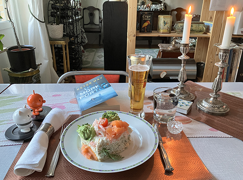 Smörgåstårta o öl med Hopptisarna o Den mörka porten