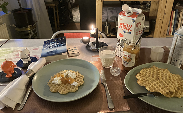 Våfflor på våffeldagen 2026 med Hopptisarna o Den mörka porten