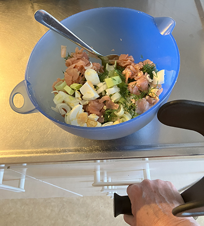 Alséns röra in the making