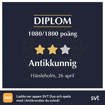 Antikkunnig i Hässleholm 26 apr 2026