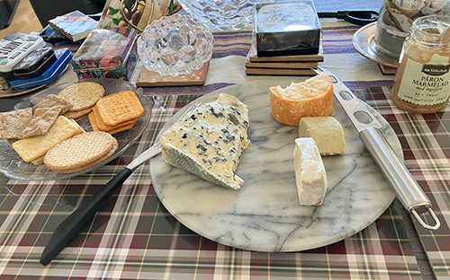 Kex ostar o päronmarmelad