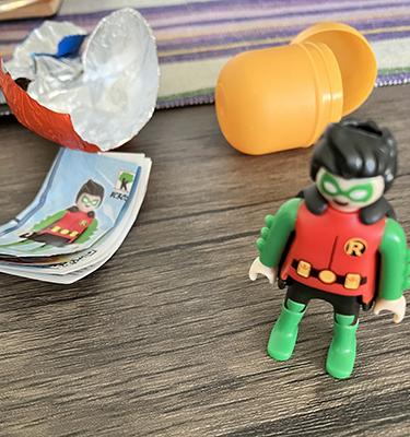 Kindereggfigur Robin
