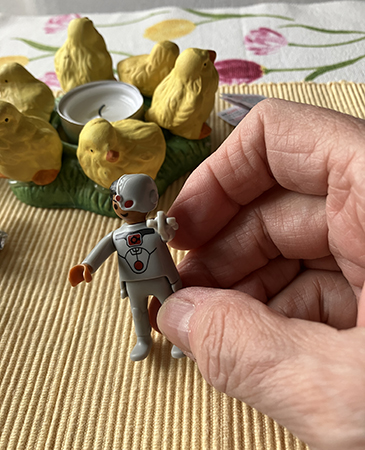 Kindereggleksak ihopsatt