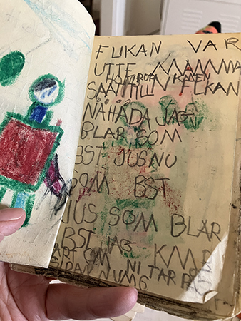 Sida i den svarta boken av UH