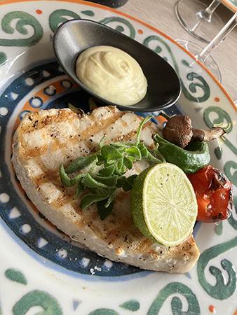 Svärdfisk med limeaioli
