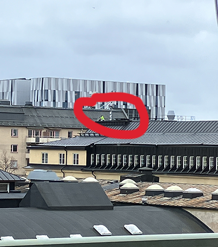 Takarbete i blåsten