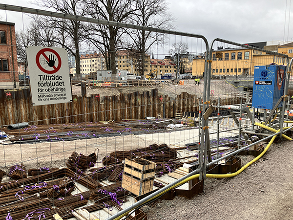 Tunnelbygget St Olof breddare fr hö sida skärtorsdag 2026