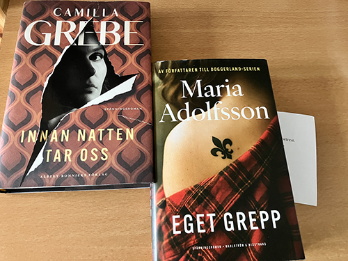 Böckerna Innan natten tar oss och Eget grepp