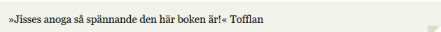 Citerad hos Modernista om Det mörka