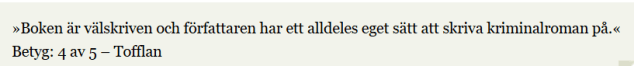 Citerad hos Modernista om Vad män gör