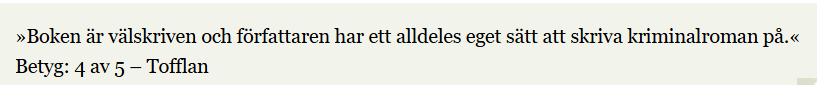 Citerad hos Modernista om Vad män gör