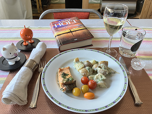 Lax o dillstuvad potatis tomater vitt vin Hopptisarna Diamanter o rost