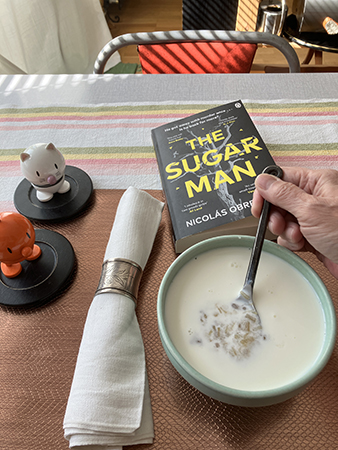Rarbarberkräm o mjölk med Hopptisarna o The Sugar man
