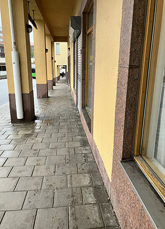 Trottoar på Vaksalagatan