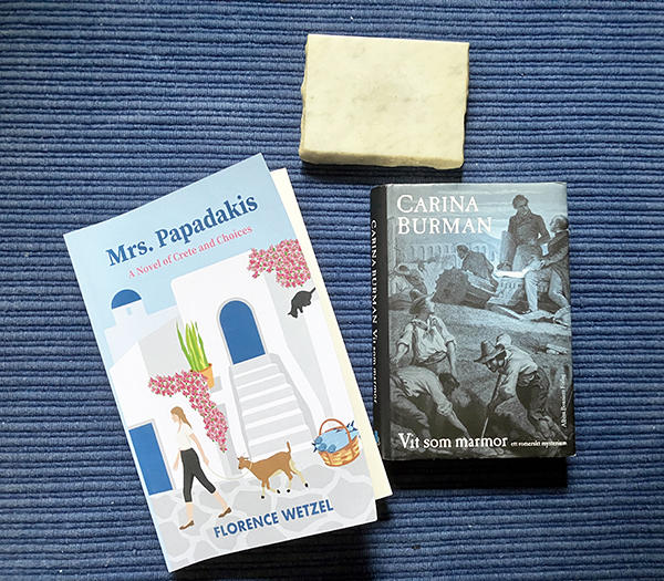 Böckerna Mrs Papadakis A novel of Crete and Choices o Vit som marmor