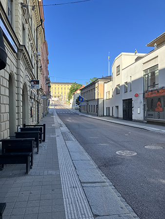 Drottninggatan upp mot Carolina Rediviva