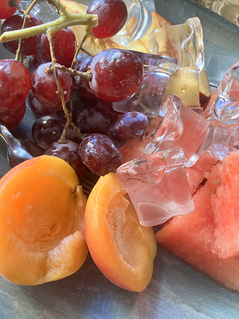 Färsk frukt från kocken