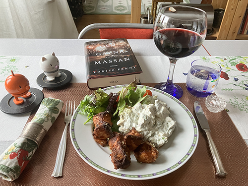 Kolgrillad kyckling krämig potatissallad Hopptisarna Den galna massan och ett glas Mario del Conte appassimento Kolgrillad kyckling krämig potatissallad Hopptisarna Den galna massan och ett glas Mario del Conte appassimento