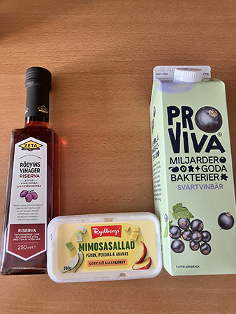 Rödvinsvinäger mimosasallad Pro Viva