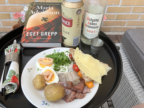 Silltallrik med öl o nubbe o Eget grepp balkongen