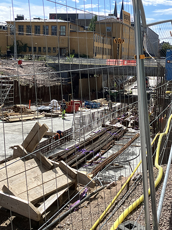 Tunnelbygget St Olof hö sida den 24 juli 2026