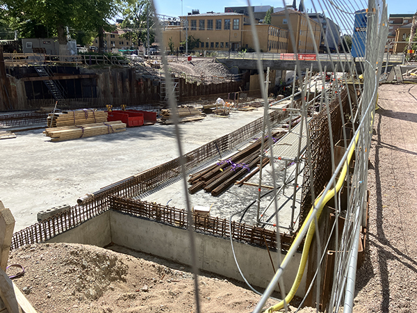 Tunnelbygget St Olof hö sida den 31 juli 2026