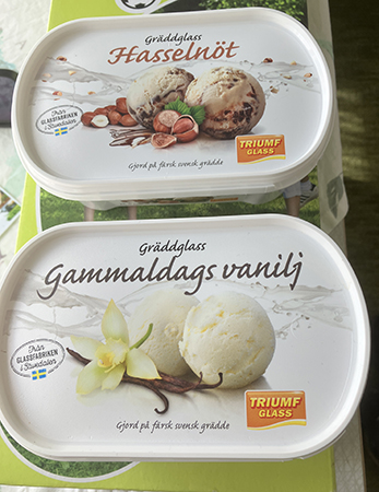 Två glassbyttor