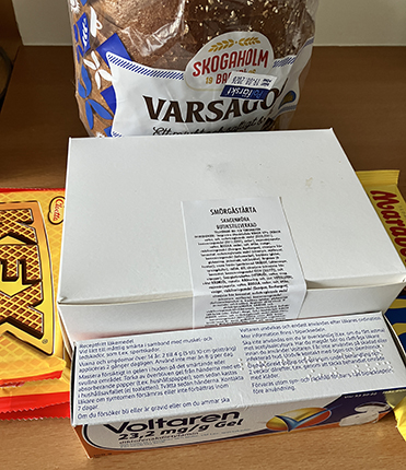 Bröd choklad smörgåstårtbit i kartong Voltaren gel Bröd choklad smörgåstårtbit i kartong Voltaren gel