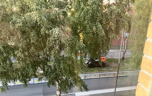 Grävarbete i allén dag 1
