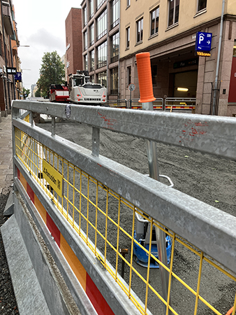 Grävarbete på Dragarbrunnsgatan