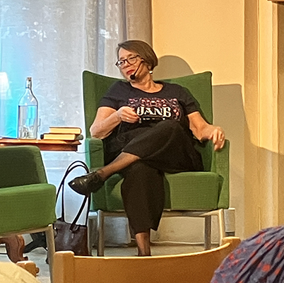 Carina Burman i Missionskyrkans författarstafett Kulturnatten 2026