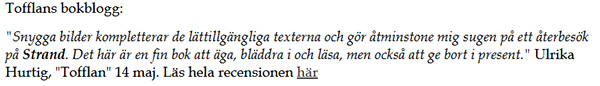 Citat om boken Från jord till bord