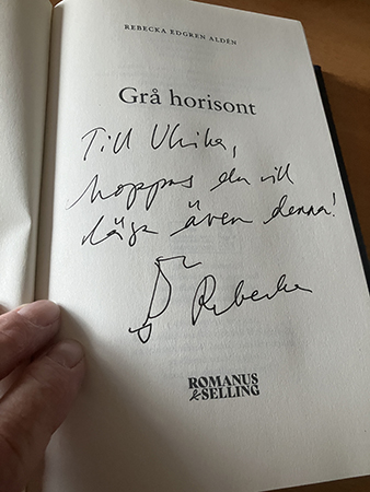 Hälsning från författaren i Grå horisont