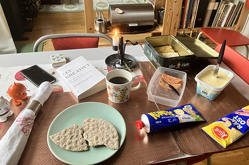 Knäckemackslunch hemma med Lev Kreativt o Hopptisarna