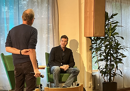 Mats Cullhed och Gunnar Ardelius i Missionskyrkans författarstafett Kulturnatten 2026