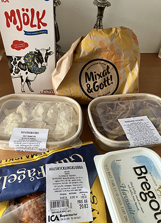Mjölk potatisgratäng majskyckling naturgodis nudelwok Bregott Mjölk potatisgratäng majskyckling naturgodis nudelwok Bregott