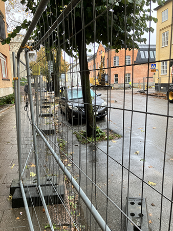 Avstängt på Storgatan vid korsningen St Persgatan Avstängt på Storgatan vid korsningen St Persgatan