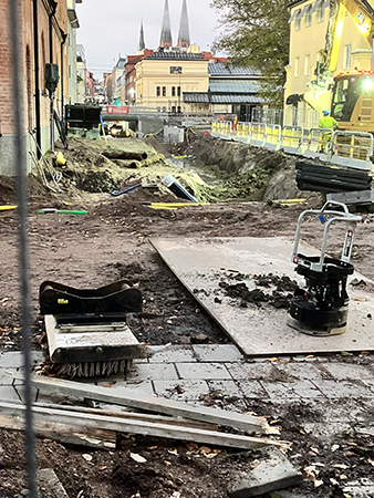 Grävarbete korsningen St Per Storgatan
