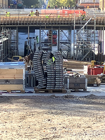 Tunnelbygget St Olof rakt framifrån den 2 okt 2026