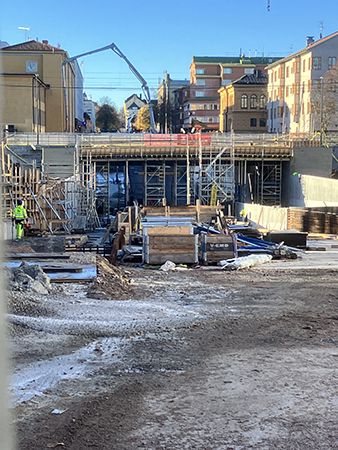 Tunnelbygget St Olof rakt framifrån den 30 okt 2026