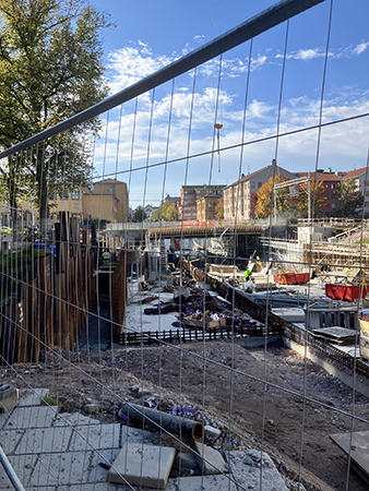 Tunnelbygget St Olof vä sida den 2 okt 2026