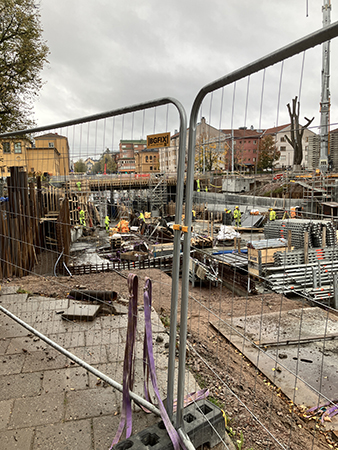 Tunnelbygget St Olof vänster sida den 16 okt 2026