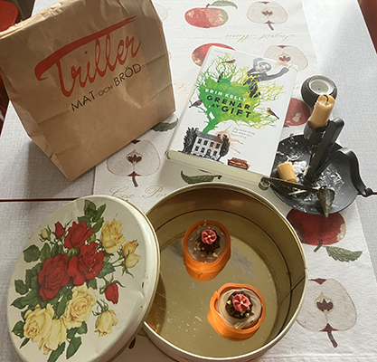 Två Noisette med orange marsipan från Triller o boken Grenar av gift Två Noisette med orange marsipan från Triller o boken Grenar av gift