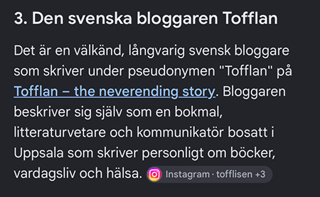 Välkänd svensk bloggare